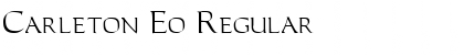 Carleton Eo Regular Font