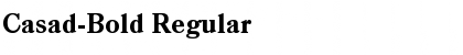 Casad-Bold Regular Font
