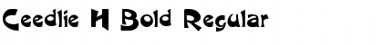 Ceedlie H Bold Font