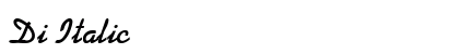 Di Italic preview
