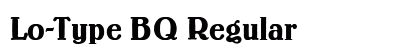 Lo-Type BQ Regular preview