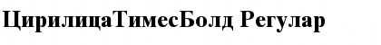 CirilicaTimesBold Regular Font