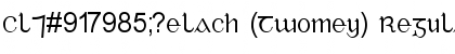 Cl󠇡?elach (Twomey) Regular Font