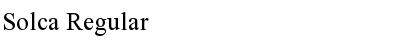 Download Solca Font Download Solca Font