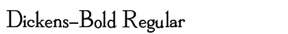 Dickens-Bold Regular preview
