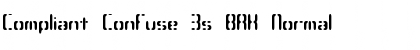 Compliant Confuse 3s BRK Normal Font