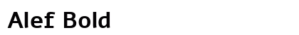 Alef Bold
