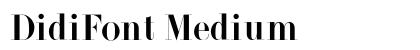 DidiFont Medium preview