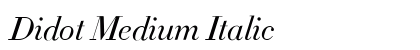 Didot Medium Italic Preview