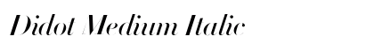 Didot Medium Italic Preview