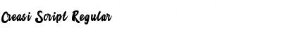 Creasi Script Font