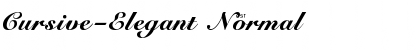 Cursive-Elegant Font