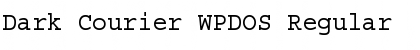 Dark Courier WPDOS Regular Font