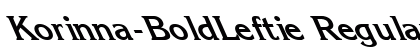 Korinna-BoldLeftie Regular preview