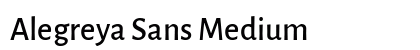 Alegreya Sans Medium