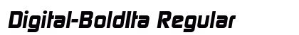 Digital-BoldIta Regular preview