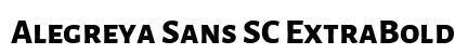 Alegreya Sans SC ExtraBold preview