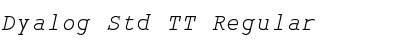 Dyalog Std TT Font