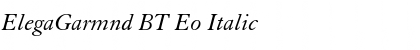Download ElegaGarmnd BT Eo Font