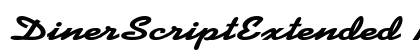 DinerScriptExtended Bold preview
