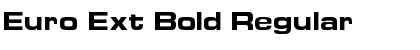 Download Euro Ext Bold Font