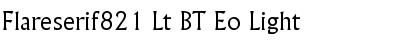 Download Flareserif821 Lt BT Eo Font