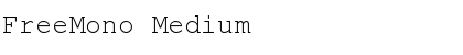 FreeMono Medium Font