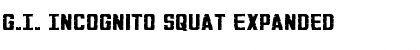 G.I. Incognito Squat Font