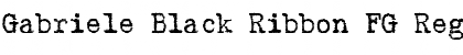 Gabriele Black Ribbon FG Regular Font