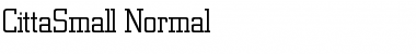 CittaSmall Normal Font