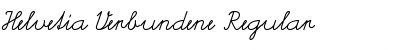 Helvetia Verbundene Font