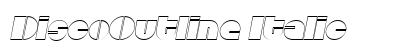 DiscoOutline Italic preview