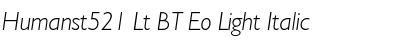 Humanst521 Lt BT Eo Font