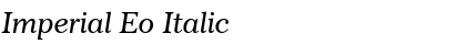 Imperial Eo Italic Font