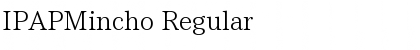 IPAPMincho Regular Font