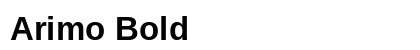 Arimo Bold Preview