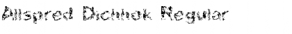 Allspred Dichhok Font