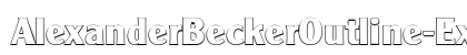 AlexanderBeckerOutline-ExBold Regular