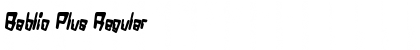 Download Bablio Plus Font Download Bablio Plus Font
