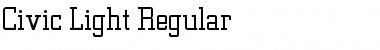 Civic Light Regular Font