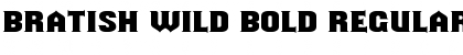 Bratish Wild Bold Font