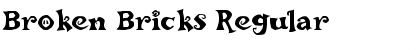 Broken Bricks Regular Font