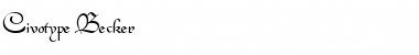 Civotype Becker Font