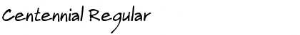 Centennial Regular Font Centennial Regular Font
