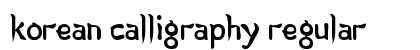 Korean Calligraphy Regular preview