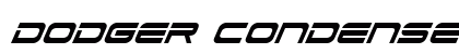 Dodger Condensed Italic Condensed Italic preview