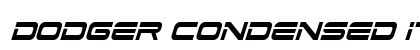 Dodger Condensed Italic Condensed Italic preview