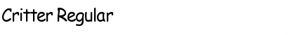 Critter Regular Font