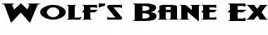 Wolf's Bane Expanded Expanded Font