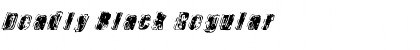 Download Deadly Black Font Download Deadly Black Font